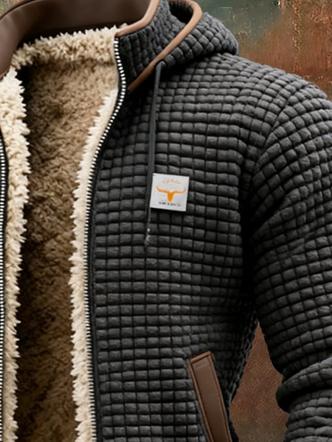 Fleece-Lined Padded Jacket