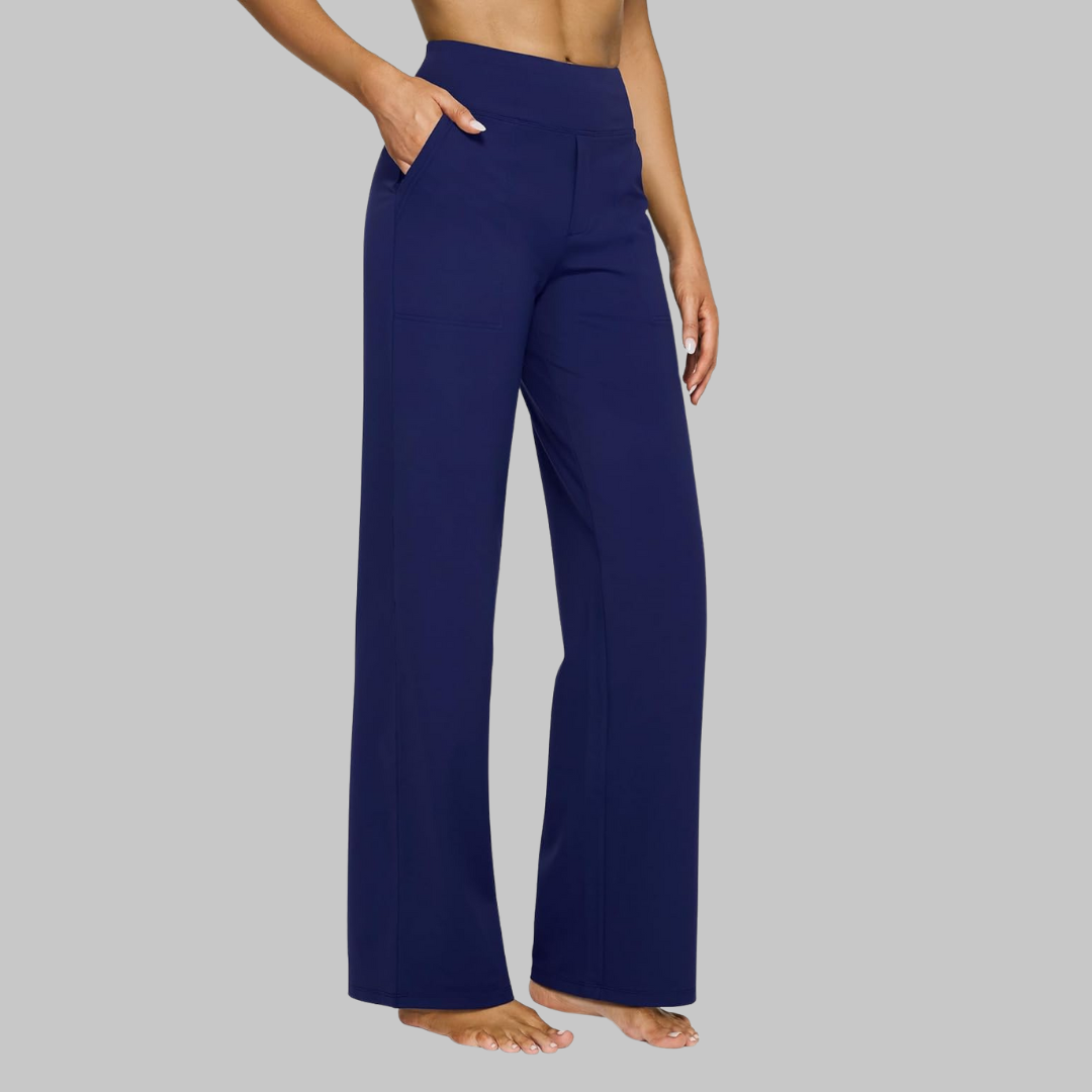 Rylena - High-Rise Stretch Weave Trousers