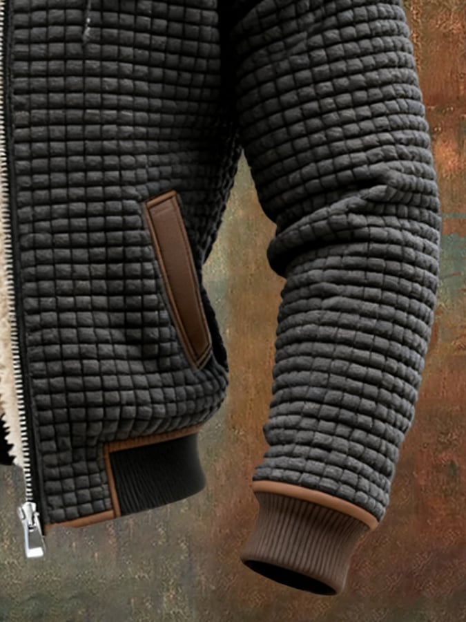 Fleece-Lined Padded Jacket