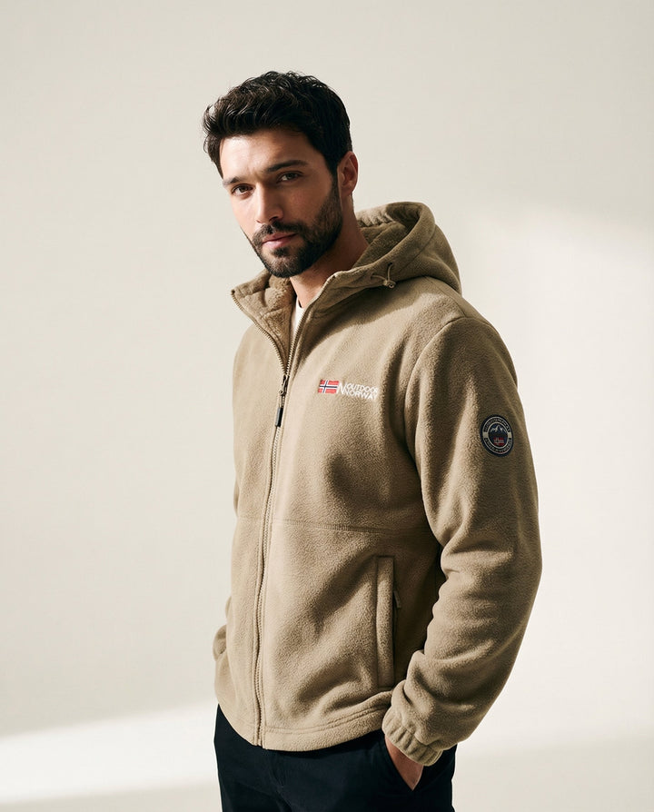 Hooded Fleece-Lined Jacket