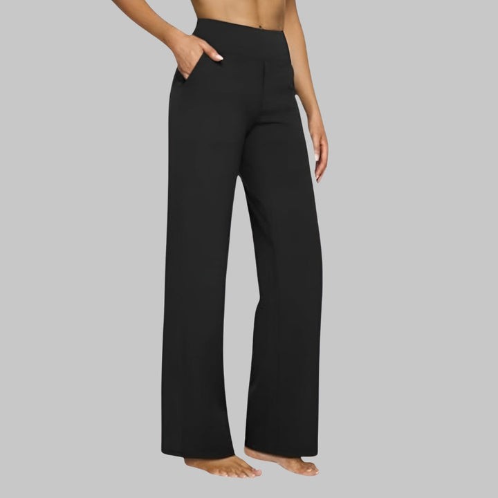 Rylena - High-Rise Stretch Weave Trousers
