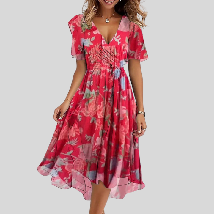 Zaleia - Asymmetric Hem Dress