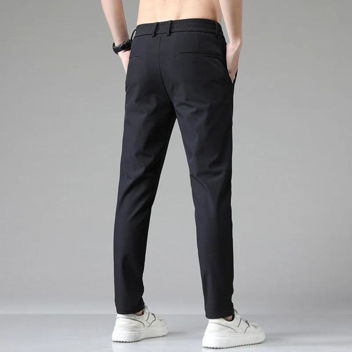 Elastic Waist 4-Way Stretch Trousers