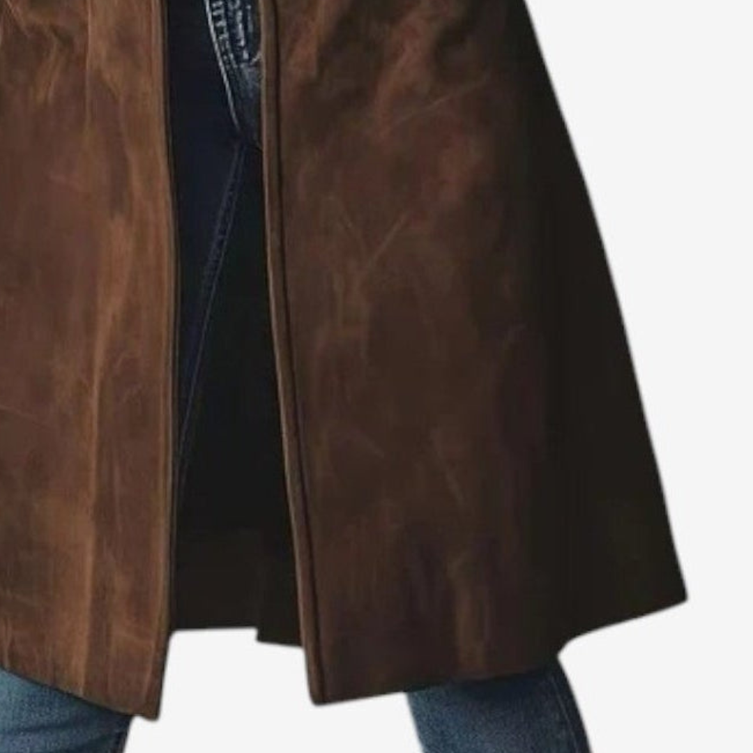 Longline Woven Long Coat