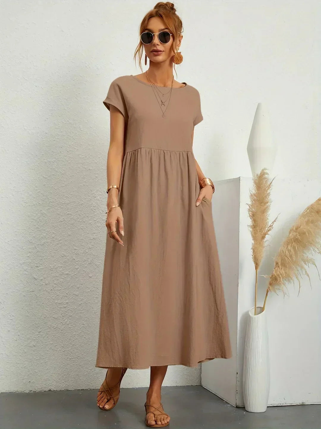 Calira - Midi Cotton Dress