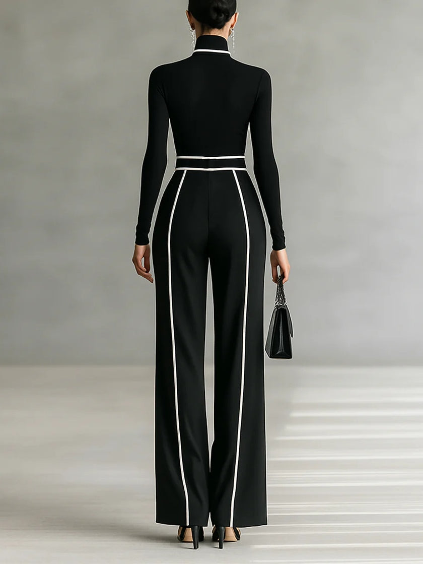 High-Neck Knit Set