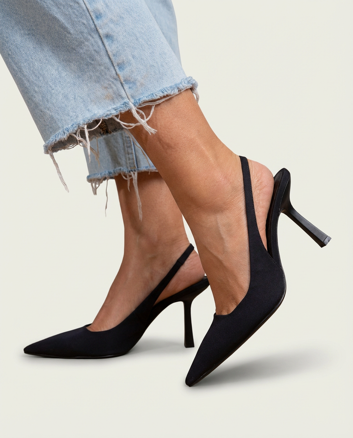 Slingback Leopard-Print Heels