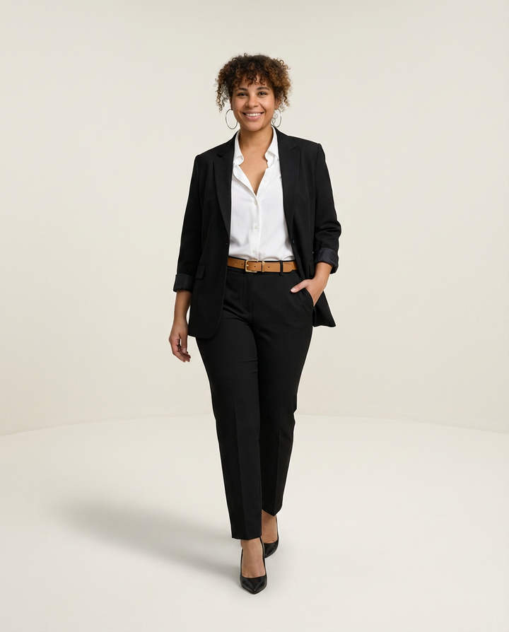 Lined Cotton Jacket and Trousers Set