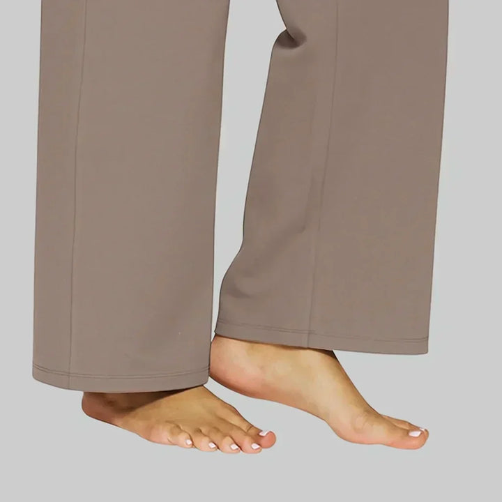 Rylena - High-Rise Stretch Weave Trousers