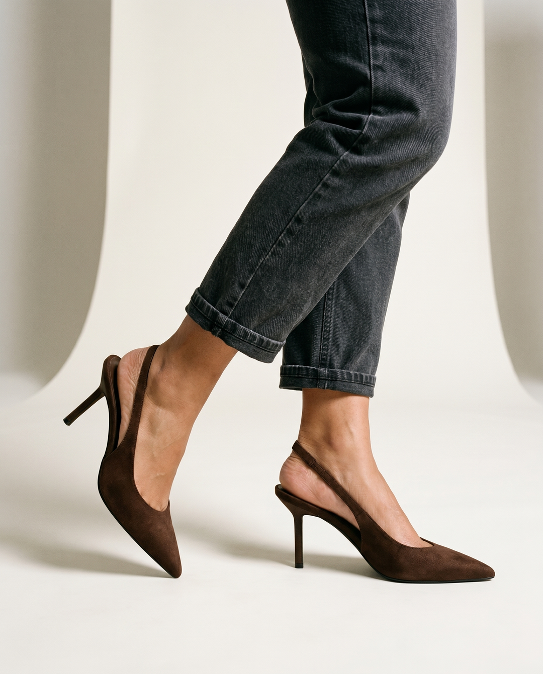 Slingback Leopard-Print Heels