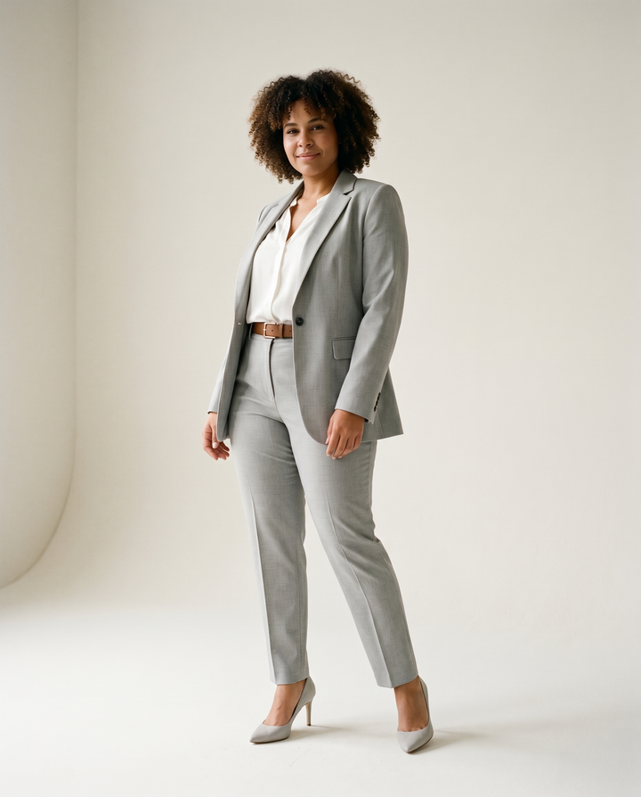 Lined Cotton Jacket and Trousers Set