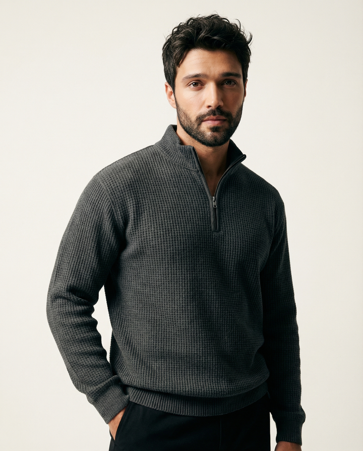 Half-Zip Knit Sweater