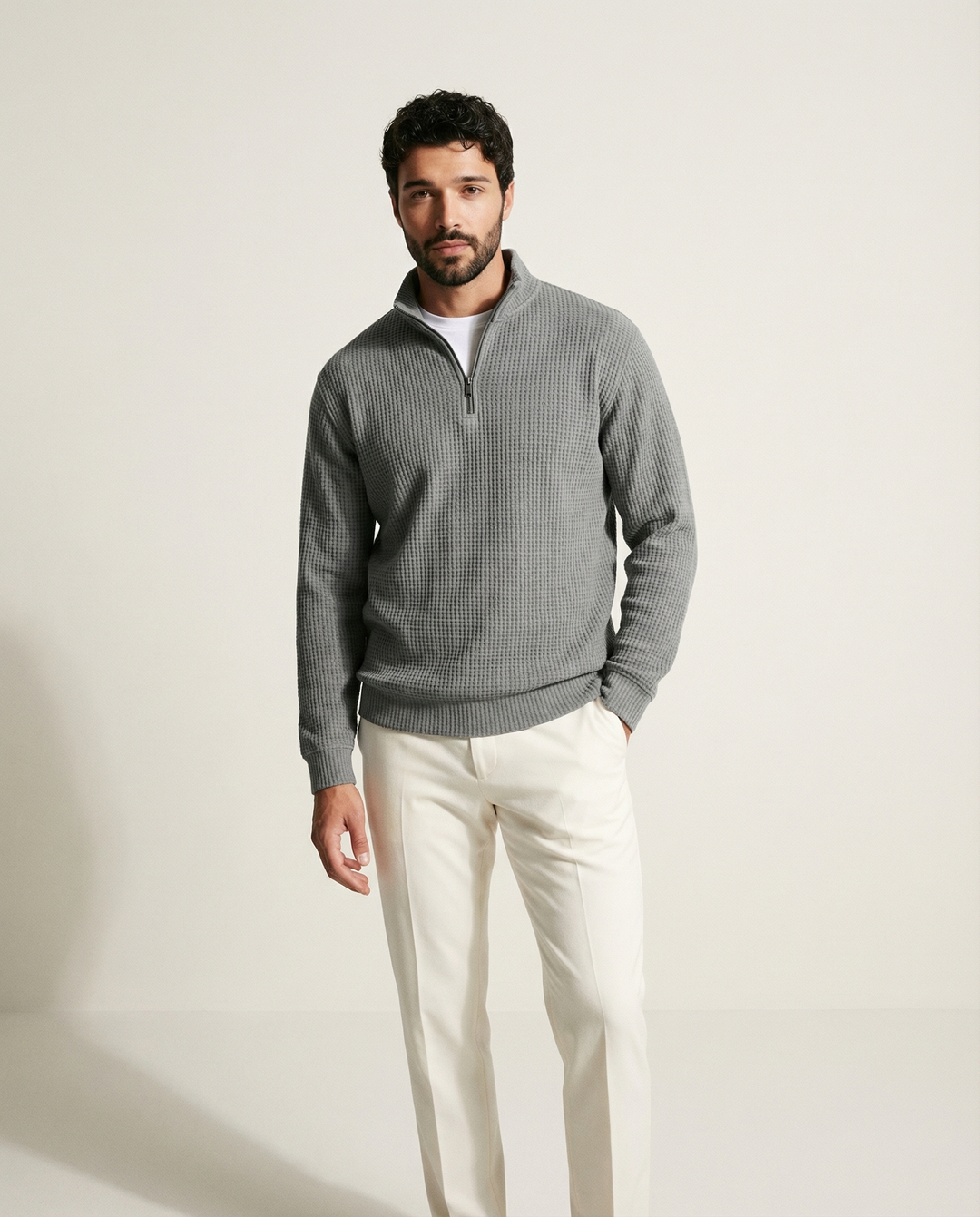 Half-Zip Knit Sweater