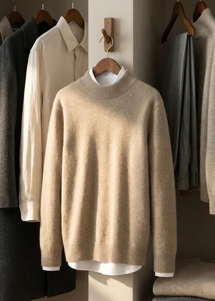 Fine-Gauge Cashmere-Blend Sweater