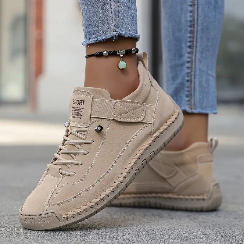 Kevara - Wide Toe Box Leather Sneakers
