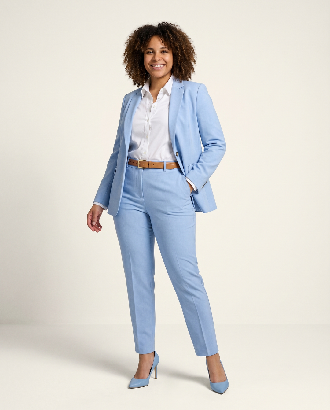 Lined Cotton Jacket and Trousers Set