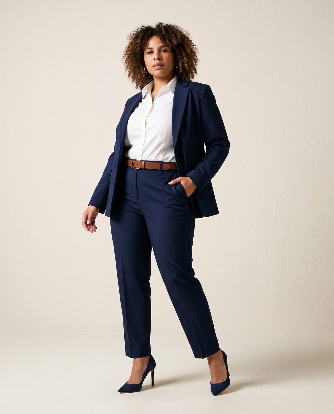 Lined Cotton Jacket and Trousers Set