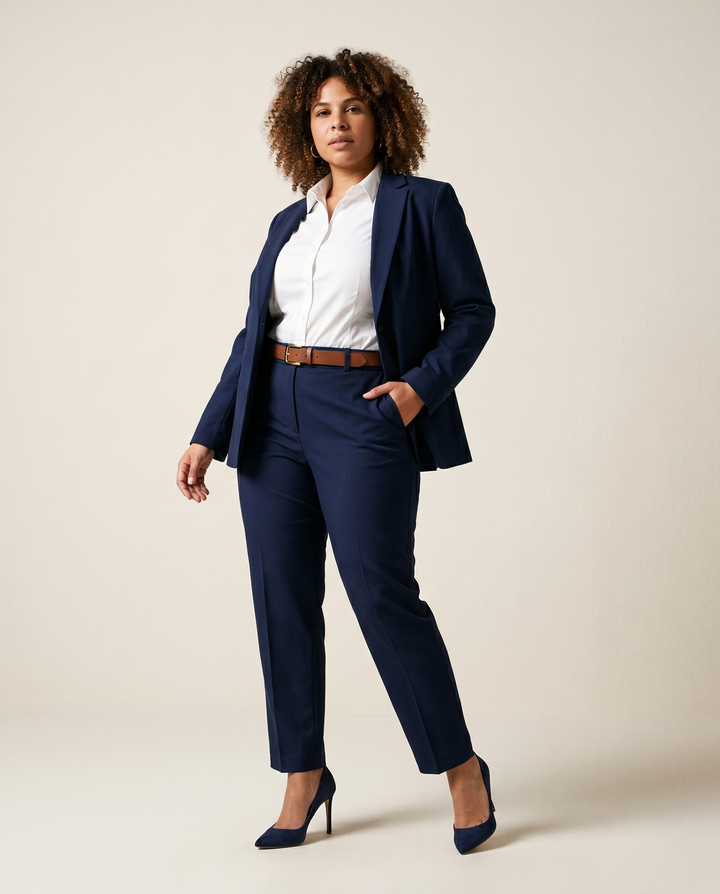 Lined Cotton Jacket and Trousers Set