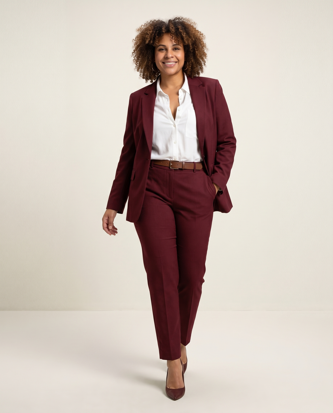 Lined Cotton Jacket and Trousers Set