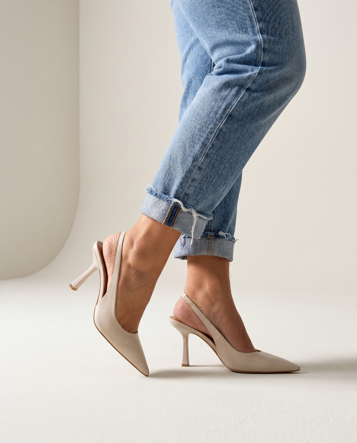 Slingback Leopard-Print Heels
